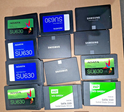 10x verschiedene Marken 240GB SSD Restposten 2,5 SATA Solid State Drive Bulk alle getestet