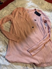 Abercrombie  Fitch Kids Pastel Long Sleeve Hoodie Girls Size 15/16 Pink NWT