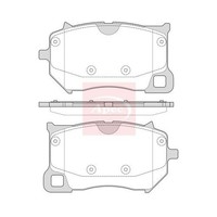 Volvo XC60 Ii 246 2017 BremsbeläGe Vorne R90 Apec PAD2378