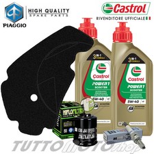 Tagliando PIAGGIO Beverly 300 ie ABS 2019 2020 / Olio Castrol + Filtri + Candela