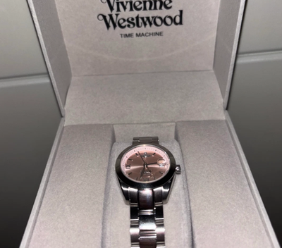 Vivienne Westwood Fenchurch Watch Silver Pink Dial Ladies Luxury