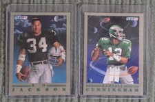 Lot of Fleer & Upper Deck - Cunningham, Bo Jackson, Favre, Aikman, Deon