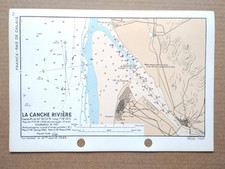La Canche Riviere, Frankreich - 1943 Vintage Admiralty Royal Navy Karte (Verkäufer Ref B3)