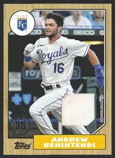 2022 Topps #87R-AB Andrew Benintendi 1987 Topps Baseball Relics MEM
