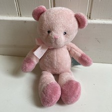 Russ Tender Rattles Pink Teddy Bear Lovey Plush Toy Stuffed Animal