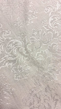 Unbranded White Floral Tablecloth 70in Diameter