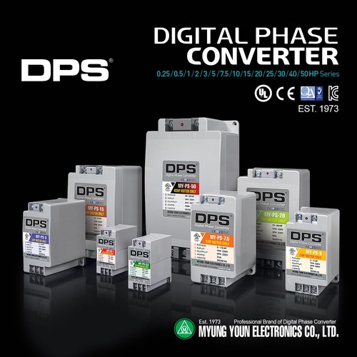 10HP MY-PS-10 Used for 7.5HP(5.5kW) 23A Motor, Single to 3 Phase Converter, 1... - Picture 8 of 9