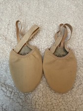 CAPEZIO PIROUETTE II SHOES HALF BALLET H061 CANVAS NUDE ADULT BALLET LARGE