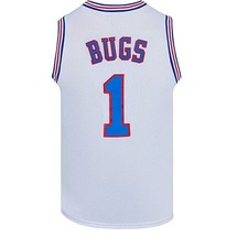 Bugs Bunny 1 Space Jam Tune Squad Movie White/Black Color Jersey