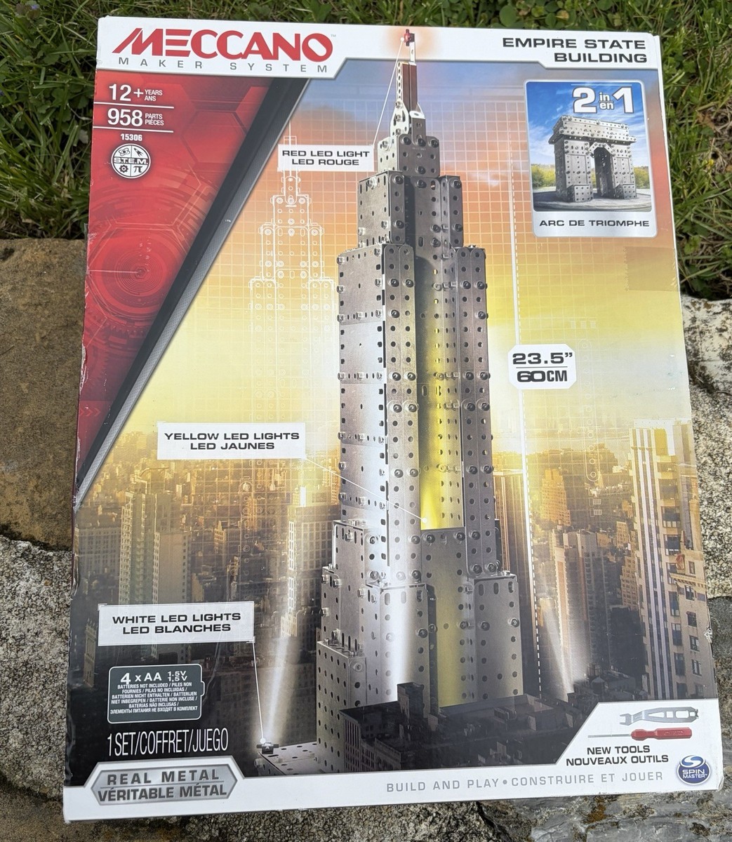 MECCANO エンパイアステイトビル Meccano Erector Set Empire State Building/Arc de Triomphe 2 in 1