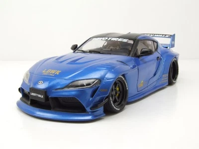 Toyota GR Supra LWB 2025 Bleu Métallique 1:18 Solido Tuning Ouv. Portes - Photo 1/4
