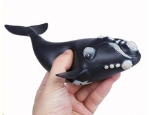 North Atlantic Right Whale Animal Figure Toy PVC Doll Small Figurine Birthday