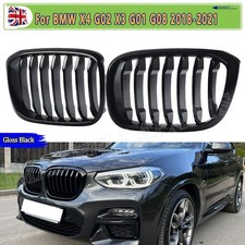 Single Slat For BMW X3 G01 G02 X4 Gloss Black M Performance Front Kidney Grille