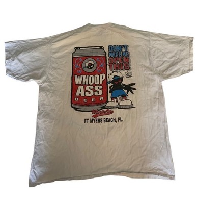 VINTAGE 90s Whoop Ass Shirt Mens XL Don t Make Me Open This USA