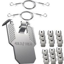 TOP-Notch 3M Claws 20-Pack Heavy-Duty Picture Hangers (40 lb) + 2 Adjustable