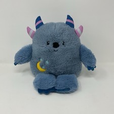 Russ Jazwares Blue Monster Horns Moon Stars Soft Cuddly Plush Stuffed Animal
