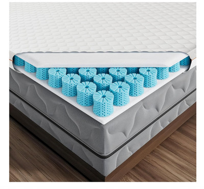 Dormeo RV King Cooling Mattress Topper 72x80 Octaspring Medium Firm White