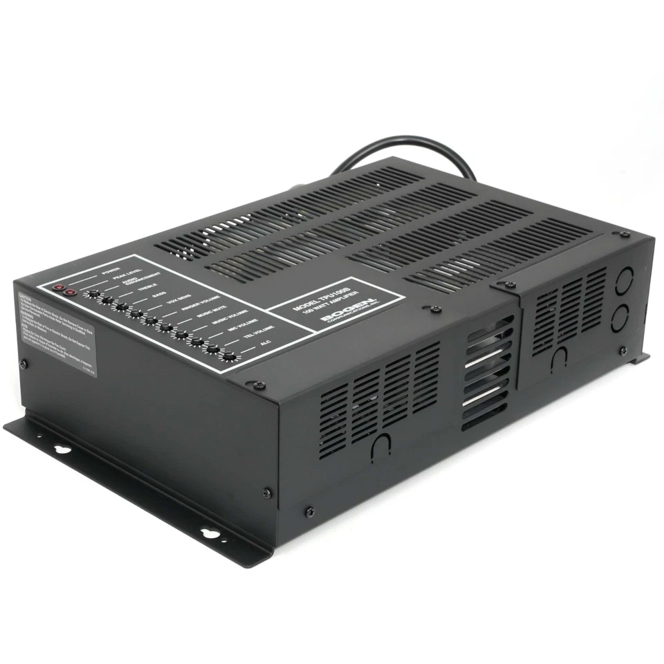 Bogen TPU100B Telephone Paging Amplifier 100W Audio Mixer Commercial PA NEW - Image 3 of 4