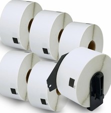 Betckey 6 Rolls DK-11208 Labels 38mmx90mm 2400 Large Address for Brother QL