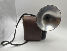 VTG Argus Seventy-five 620mm Black TLR Camera w/ flash Leather Case 1950 s-60 s