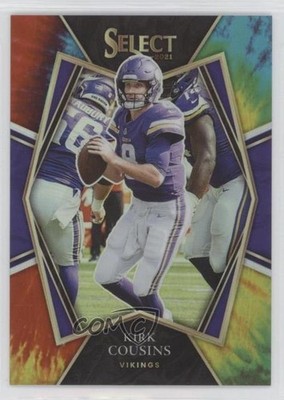 2021 Panini Select Premier Level Tie-Dye Prizm 14/25 Kirk Cousins #123 0su2