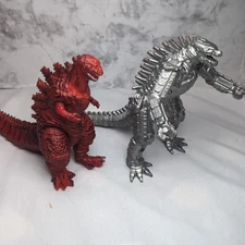 7" Fire Shin Godzilla & 8" Mechagodzilla, Movable Joints Action Figures