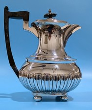 Versilberte Kaffeekanne, hart-gel&ouml;tet, ca. 1921, WALKER & HALL Sheffield
