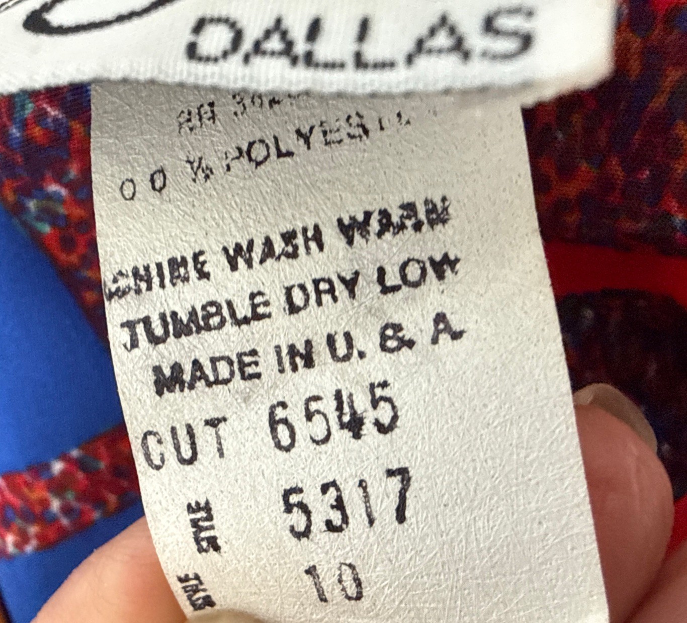 VTG 80s Patchwork Eileen Scott Pleated Secretary … - image 10