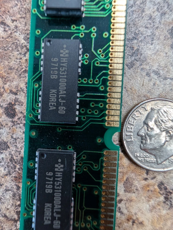 4MB Hyundai Hynix HY514400A FPM Fast Page Mode DRAM SIMM Arbeitsspeicher RAM, OK - Image 4 of 4