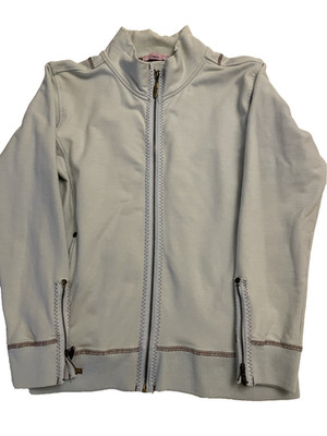 Joules Sweatshirt Damen UK 12 blau Half Zip Trichterausschnitt Freizeit Outdoor Lagenlook