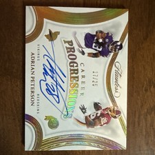 Adrian Peterson 2025 Panini Flawless Career Progressions Auto 17/25