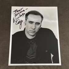 Nicolas Cage - Signed B&W Photograph