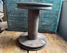 Large Vintage / Rustic Wooden Industrial Textile Bobbin / Reel      refB