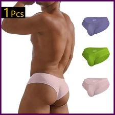 ADANNU Summer Men's Bikini Briefs Modal Macaron Candy Color Comfortable