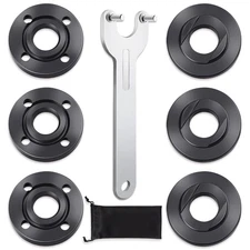 7PCS Angle Grinder Nut Angle Grinder Flange Wrench, Premium Flange Metal Lock...