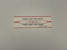 Jukebox Title Strip Beatles Can’t Buy Me Love You Can’t Do That Capitol