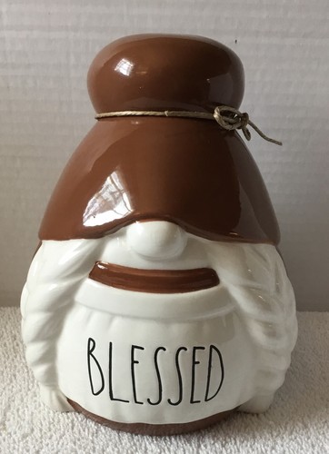 Rae Dunn "BLESSED" Ceramic Gnome Figure
