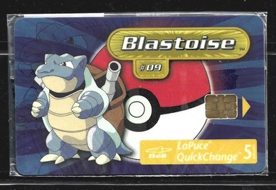 ORIGINAL SEALED POKEMON BLASTOISE BELL QUICK CHANGE LAPUCE PHONE CARD
