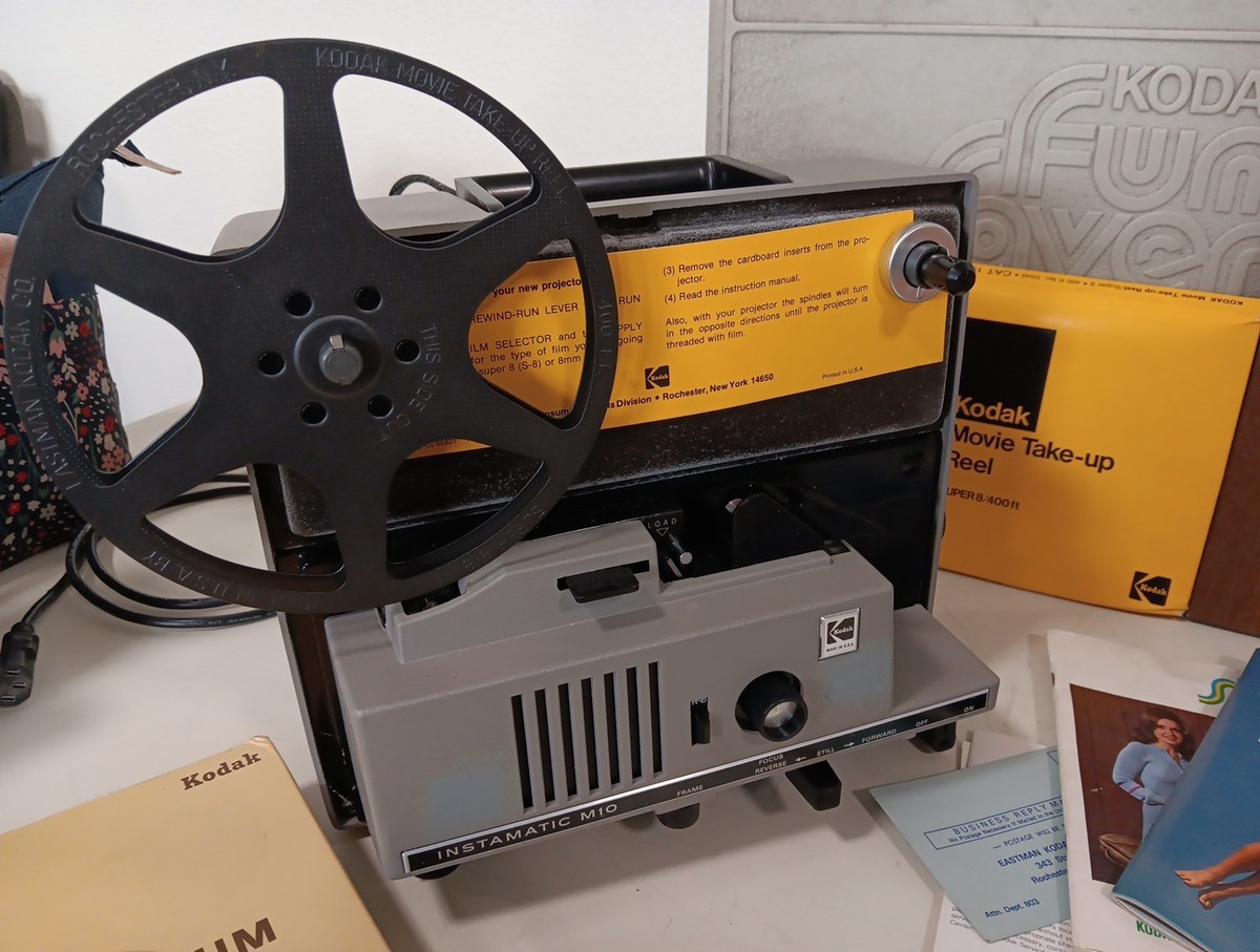 Vintage 70's Kodak M10 Super 8 Movie Projector, XL10 Movie Camera