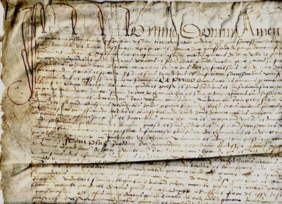 1509 Grand parchemin Tence, échange: nobles De JOUX et PONS MONTLAME; DU MAZEL