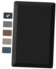  Kitchen Mats for Floor, 9/10 inch Thick, 20x32 Anti 32"L x 20"W x 0.9"Th Black