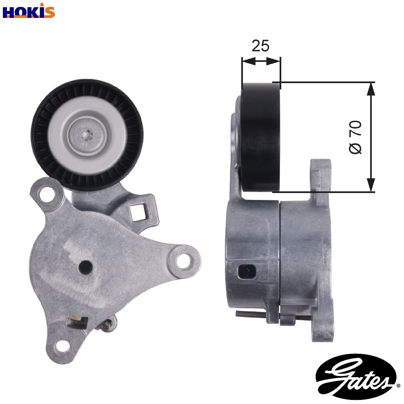 Aux Belt Tensioner fits CITROEN C5 Mk2, Mk3 2.0 2004 on RFJ(EW10A) Drive Gates - Image 19