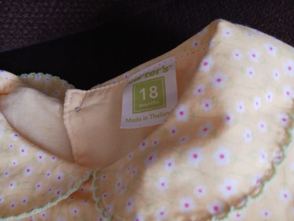 Vestido y funda de pañales vintage para bebé niña, talla 18 meses Usado en excelente estado Foto 3 de 4