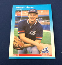 1987 Fleer Baseball Bobby Thigpen Rookie Card #507 Set Break NM. rookie card picture