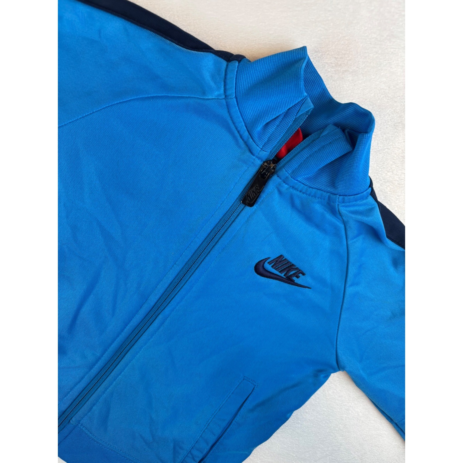 SACAI X NIKE Nike Track Jacket Full Zip Blu Nero 3T Bambino Ragazzo Activewear