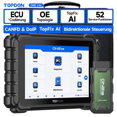 TOPDON One Lite KFZ OBD2 Diagnosegerät Aktiver Test ECU Codierung Alle Systeme
