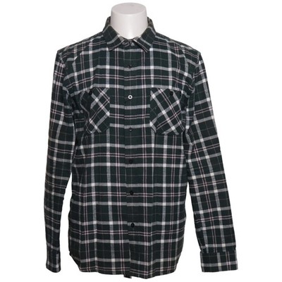 Edwin, Flanellhemd, Größe: M, Labour Shirt Ls, Grün/Weiß/Pink, Baumwolle #nGm