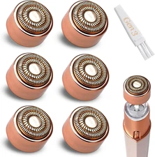6Pack Facial Rose Gold Gen 3 Replacement Heads for Flawless Hair Remover Generat
