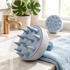 1pc Silicone Shampoo Brush Body Massage Brush Bath Shower Brush Salon Hairdressi