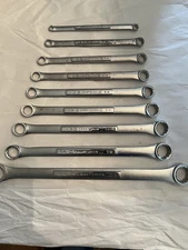 Vintage Craftsman USA 9 Piece Double Box End Wrench Set SAE 1/4" through 1"